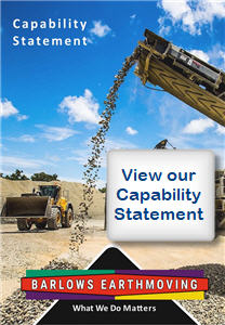 Barlows Earthmoving - Central Queensland - Capability Statement, civil contractors Rockhampton 4700, bulk earthworks Rockhampton 4701